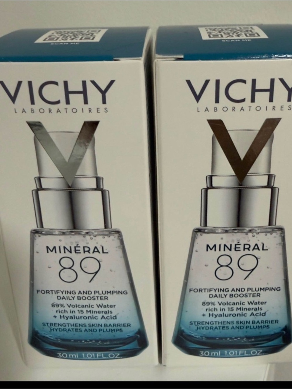 Vichy Minéral 89 Fortifying & Plumping Daily Booster - pack of 2 Exp. 2027